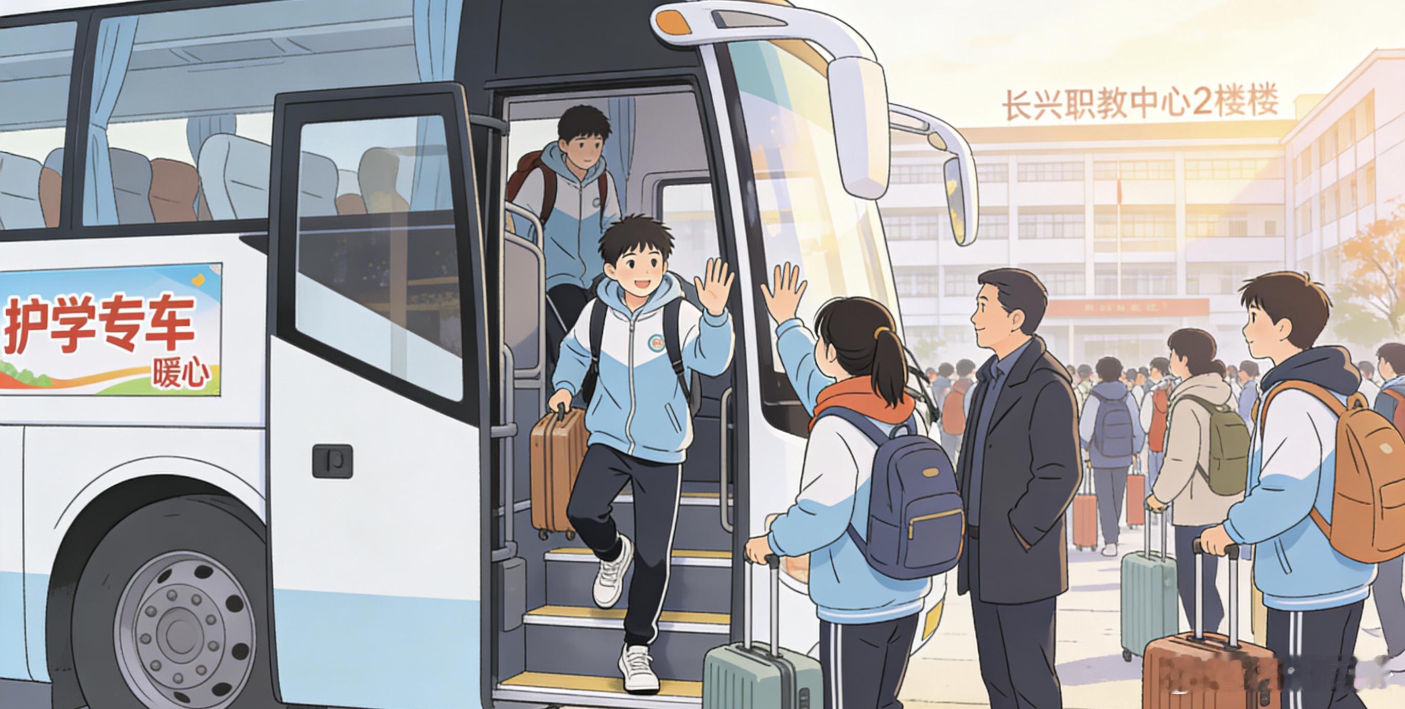 长兴七年护千名学子返乡零下四度的寒，抵不过2000公里的暖❤️