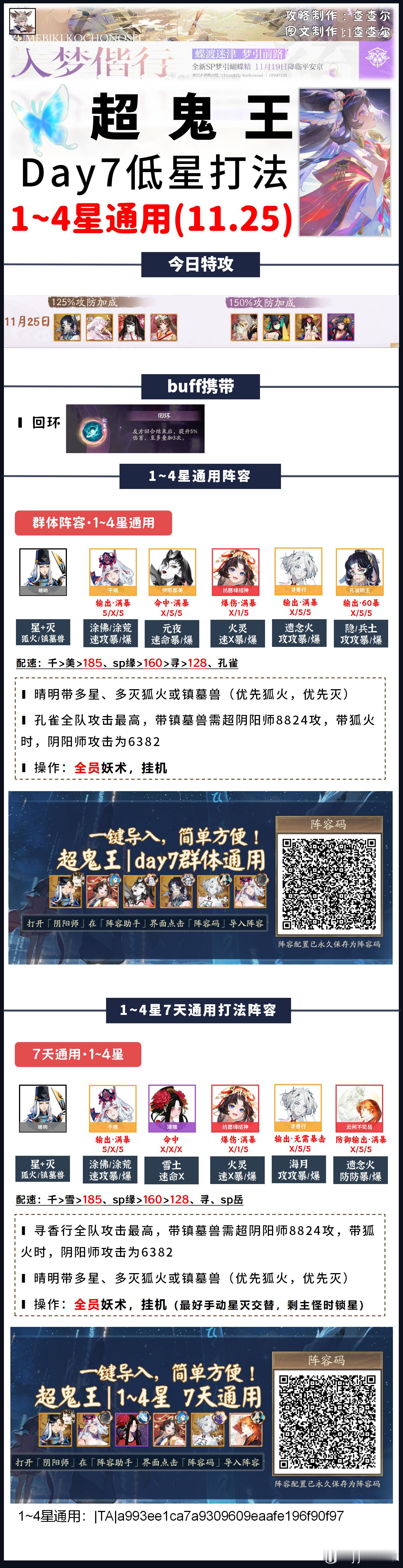 【超鬼王】dya7全鬼王阵容+阵容码一键配■终于要结束了，明天给大家再发一份残局