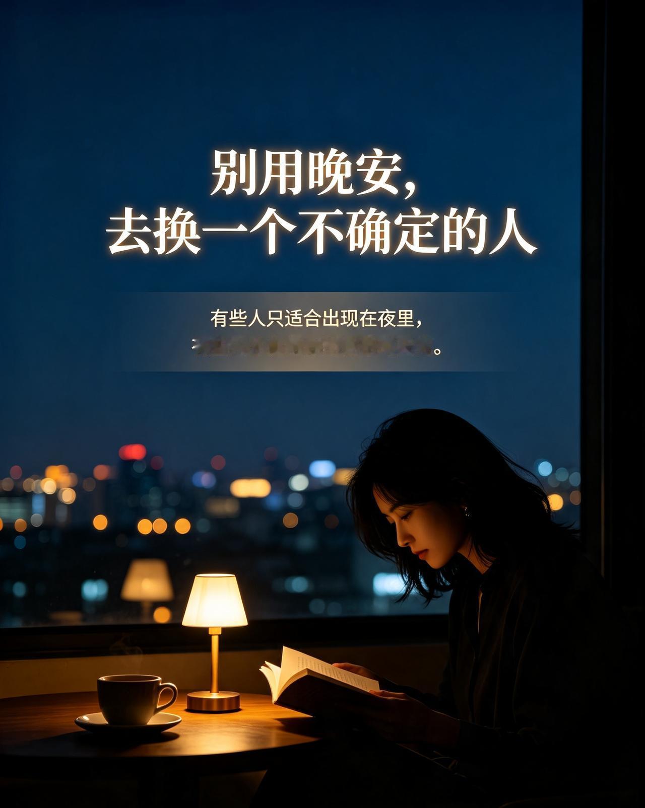 别用晚安去换一个不确定的人