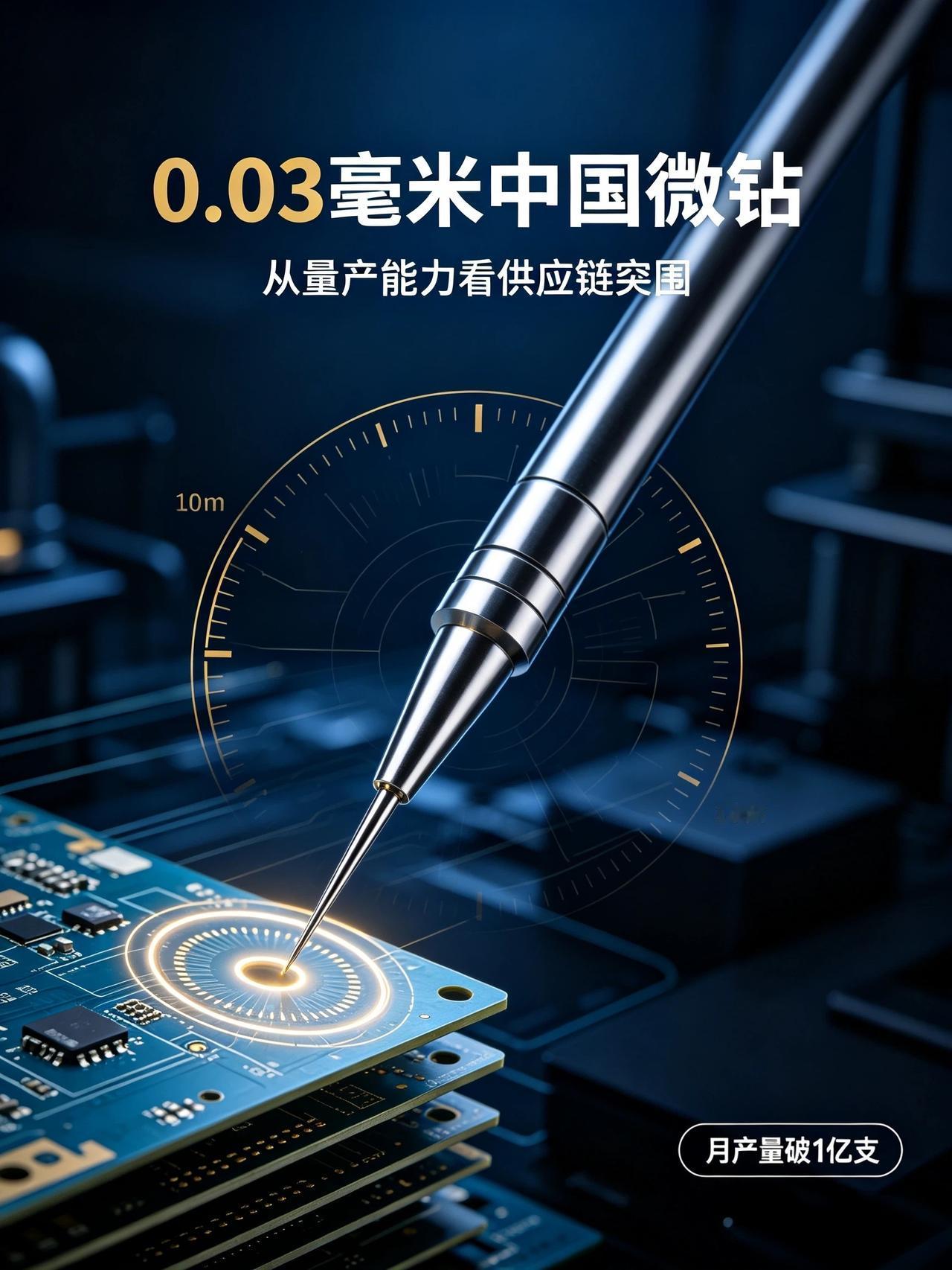 0.03毫米中国微钻，正在改写AI供应链

谁能想到，AI服务器的算力边界，竟会