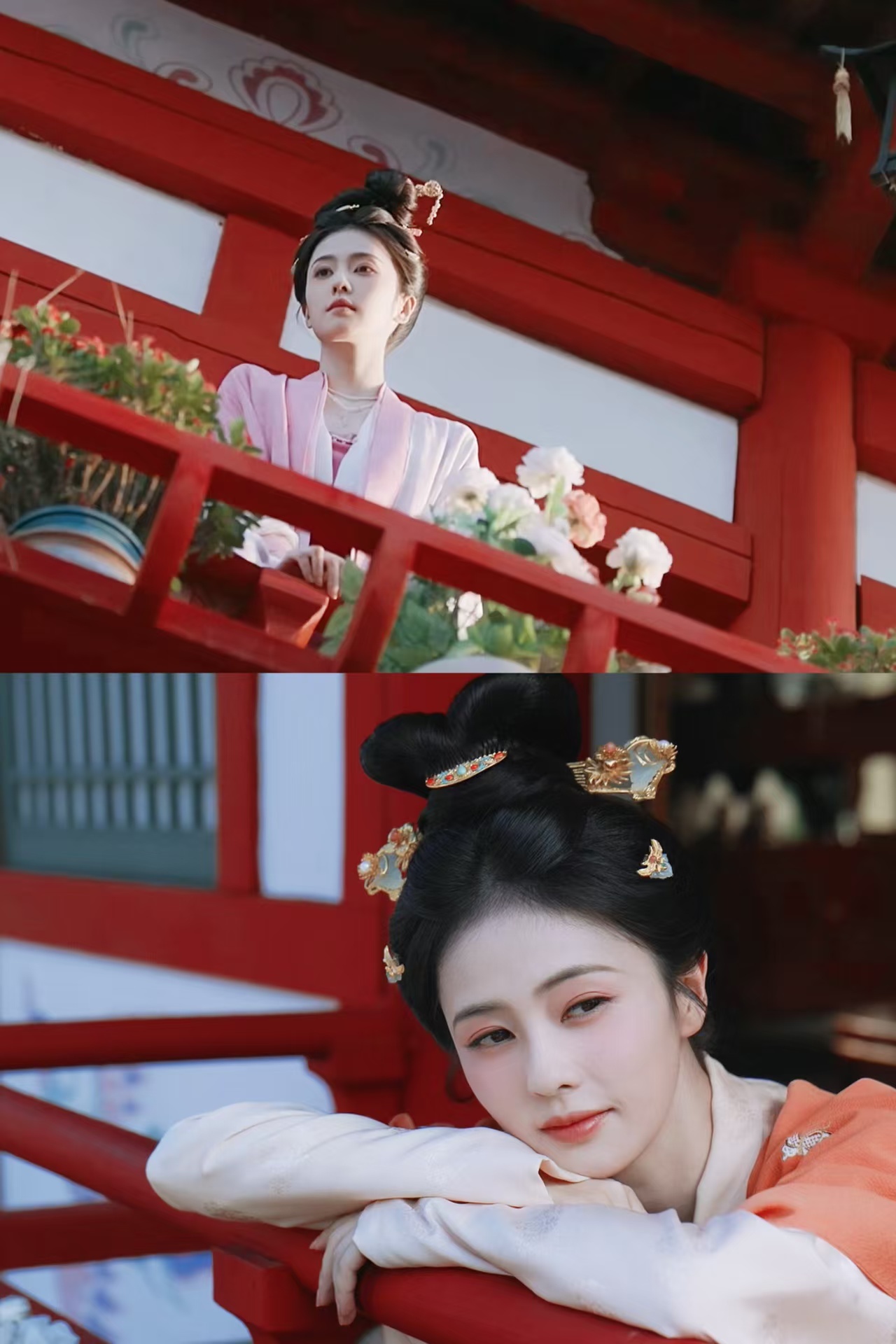 莫离站位白鹿无台词却暗流涌动，站位划分朝堂势力。叶璃武打暗藏情绪，壁画氛围感十足