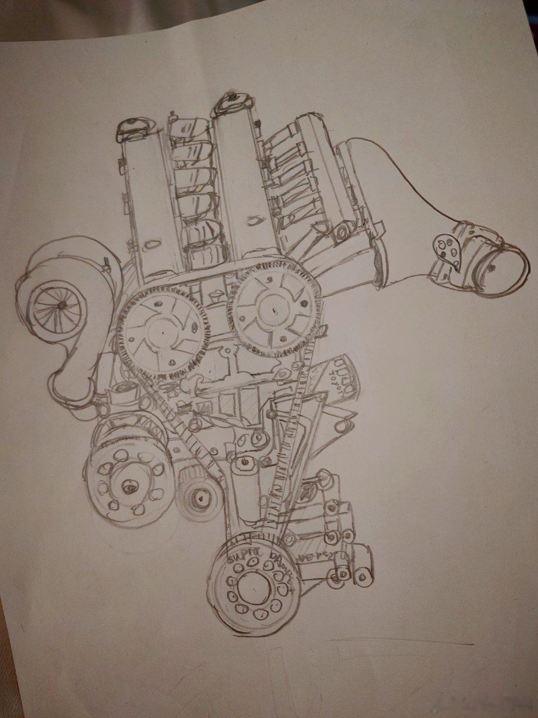 临睡前看到儿子画的东西，是不是可以欣慰一下