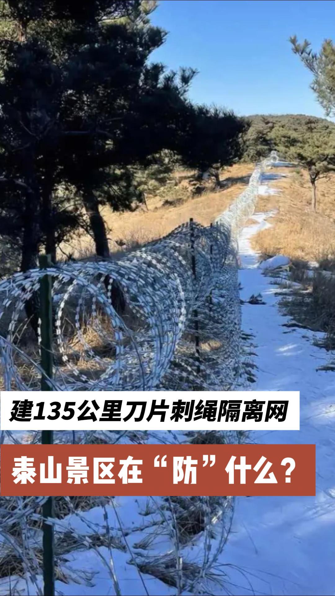 当地人说泰山装网太荒唐

占山为王奈何如，
劳心破财只杀熟；
游客远道慕名往，