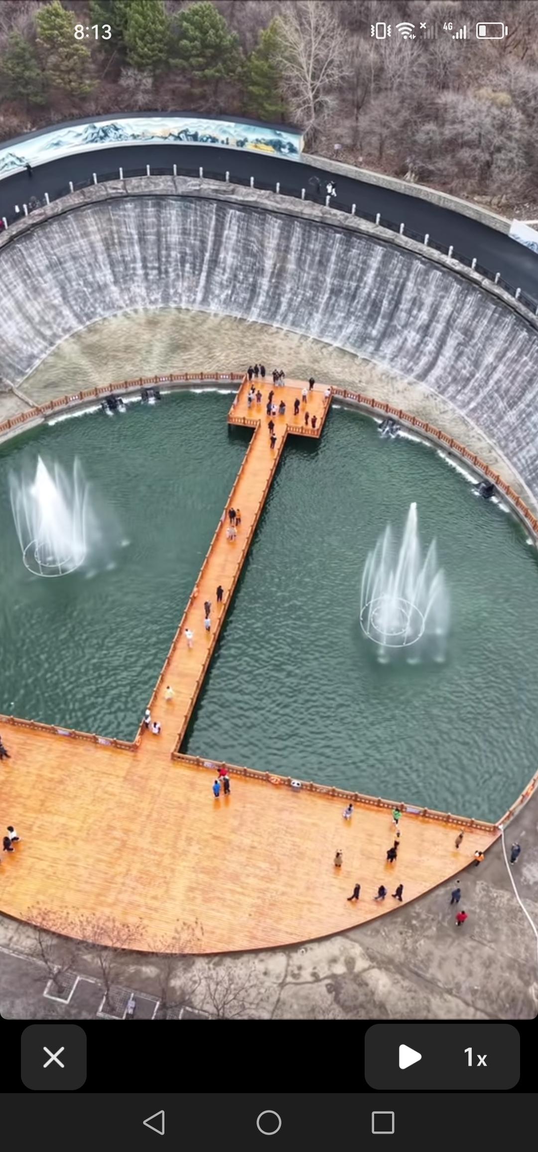 吉林市东大旺山公园的瀑布墙美轮美奂！它必将成为下一个文旅打卡热点。

近来，吉林