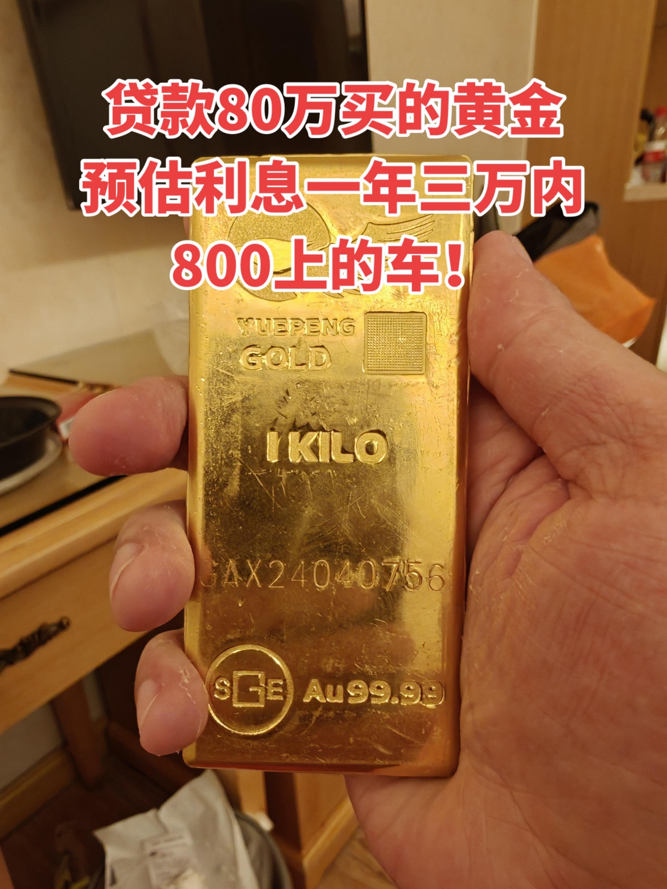 去年不顾全家人反对把房子抵押贷款80万买了一条1000克的板料，目前盈...