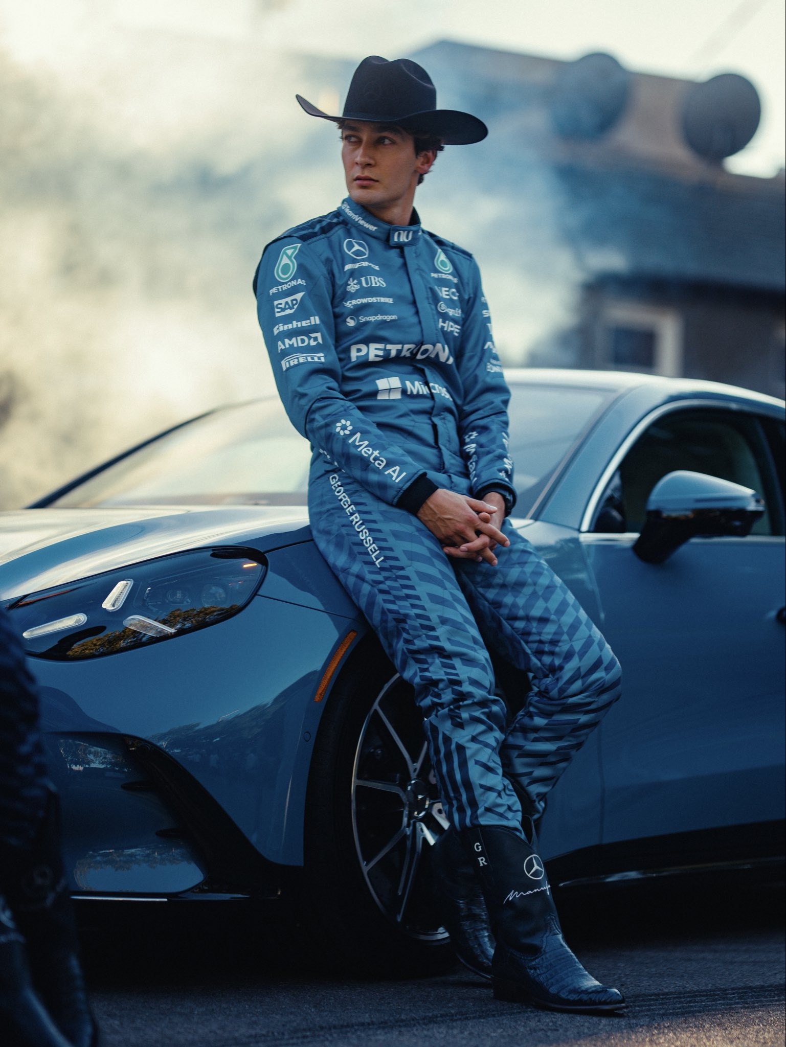 梅赛德斯的美国大奖赛特别版赛服F12026F1美国大奖赛 ​​​
