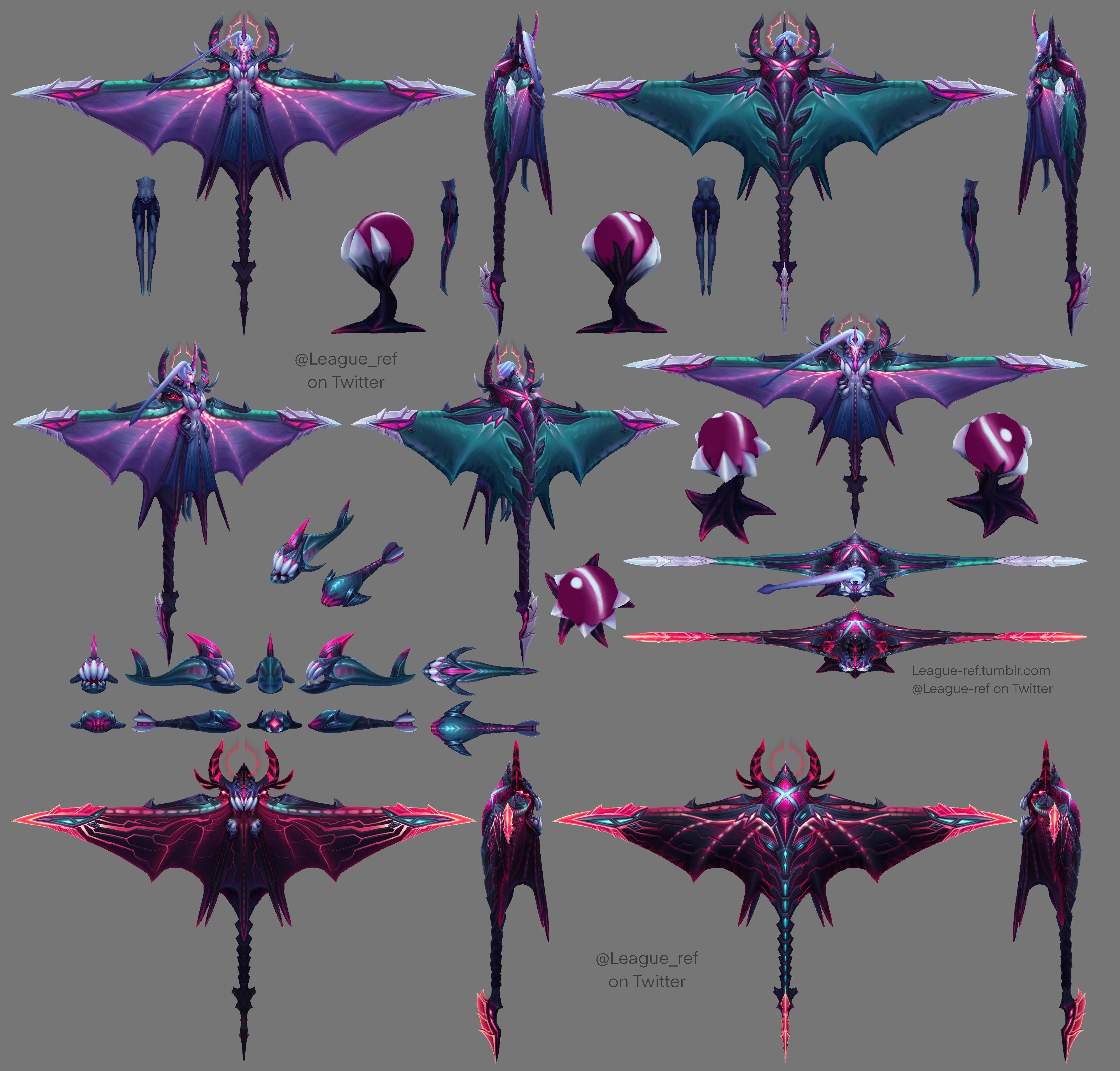 幻灵战队2024皮肤模型：海魔人 卑尔维斯海魔人 雷克塞幻灵战队蝠 霞幻灵赛博猫