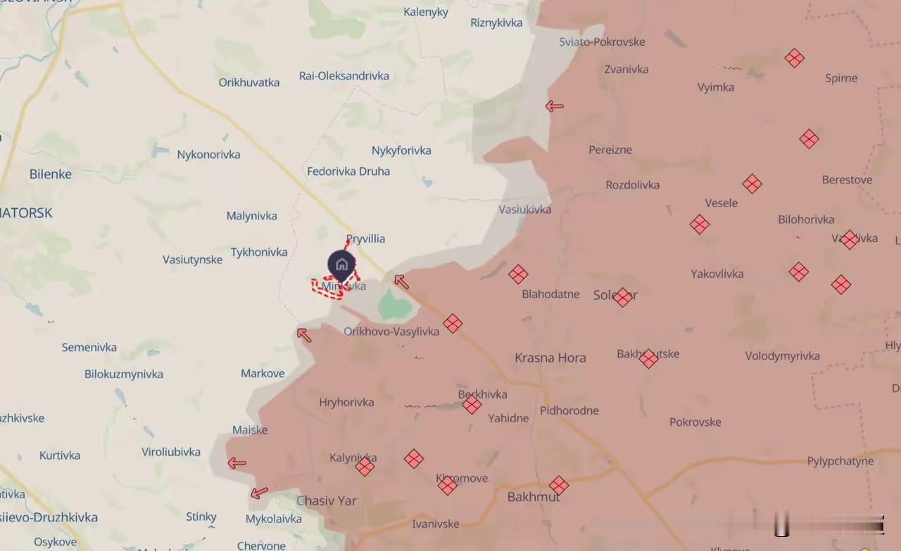 乌克兰顿涅茨克地区的明科夫卡村仍由乌克兰国防军控制。

一个小村庄的归属，俄乌两