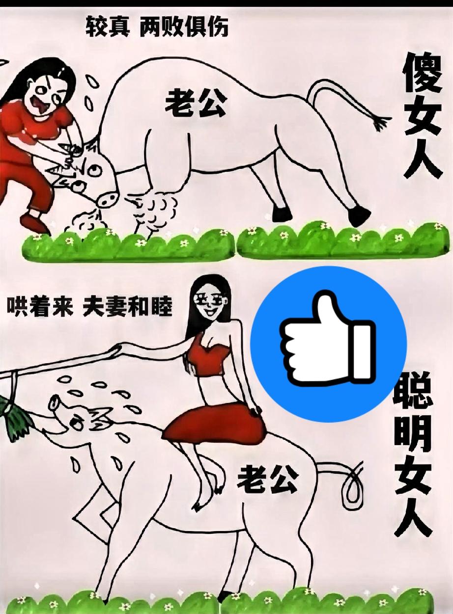 聪明的女人绝对不会跟丈夫吵，也不会在他否定自己的时候第一个冲上去自我怀疑，
更不