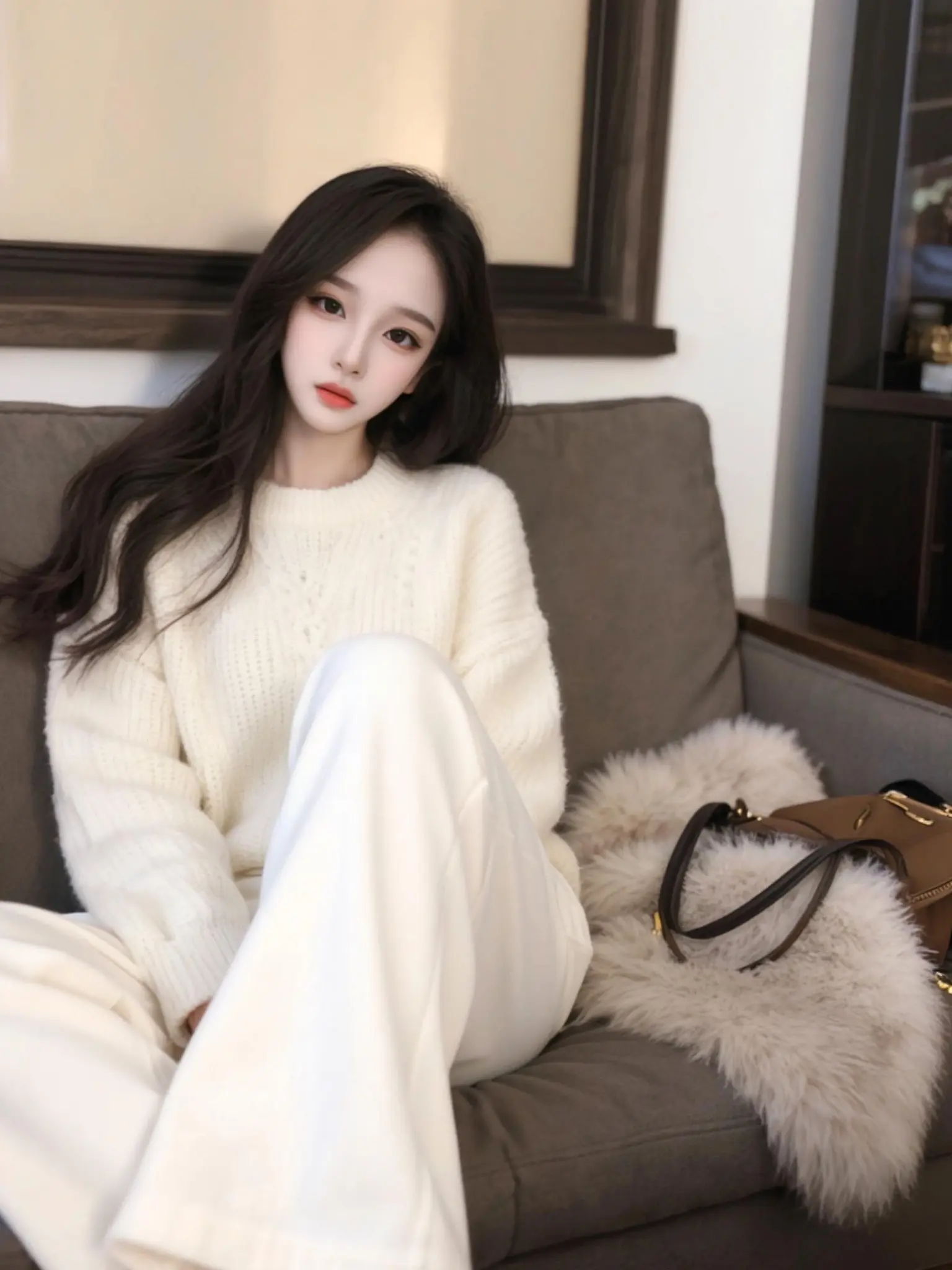 温柔穿搭 每日推荐 毛衣套装 讨论 助手