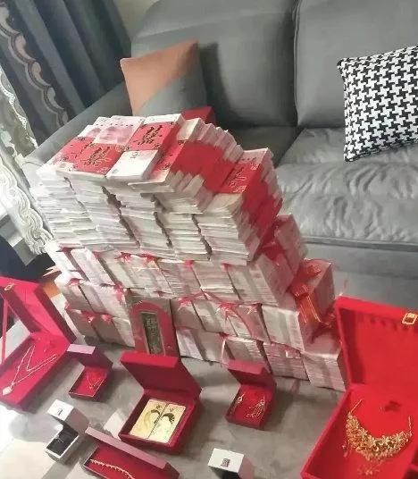 新郎这一大堆彩礼，真是让人瞠目结舌！