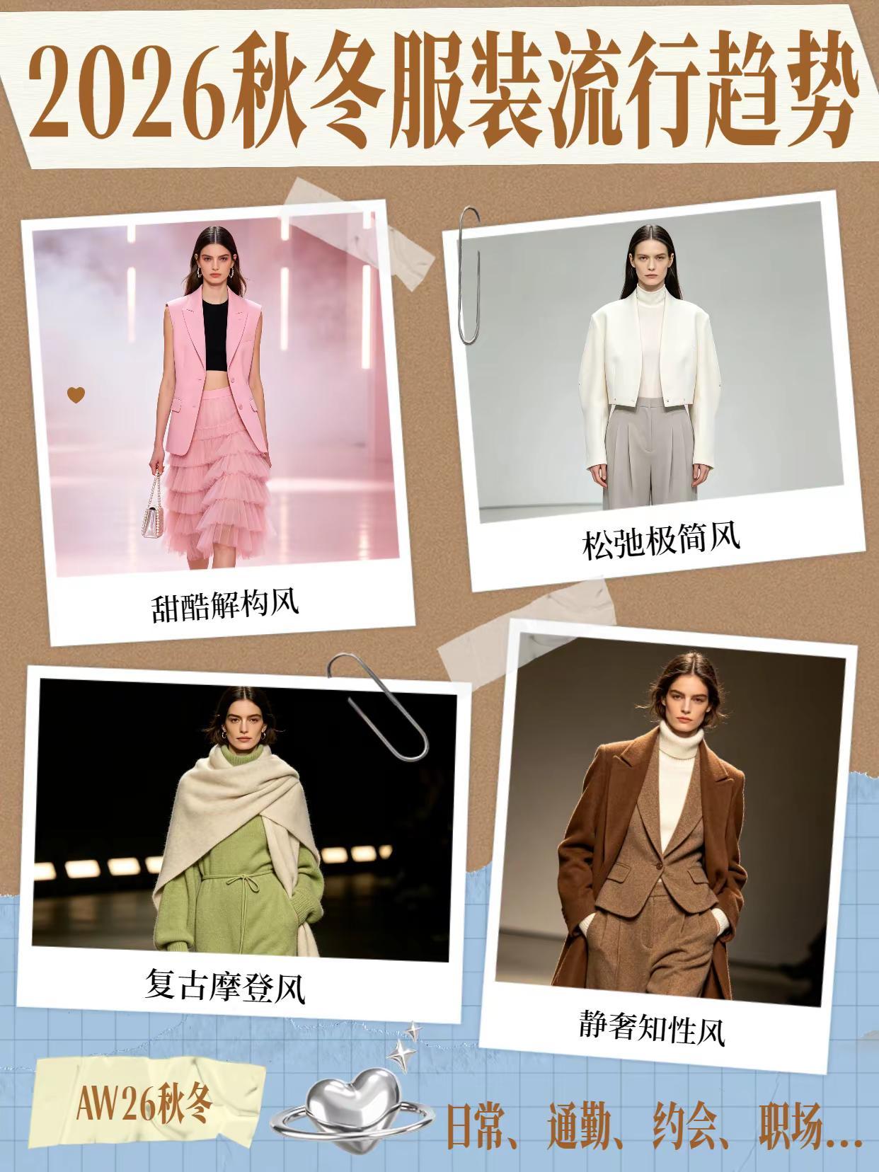 2026秋冬服装流行趋势｜下半年穿搭提前拿捏✨2026秋冬流行趋势 秋冬穿搭 来