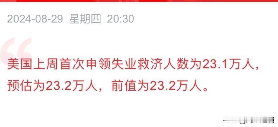 美国经济数据又变好了，9月降息还有戏吗？
      今日美国发布经济数据，事关