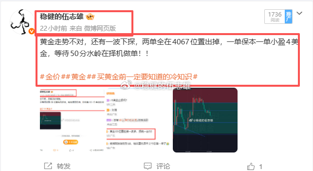 昨日部署一览，博文共计发布5单，三胜一保本，共计340点！金4067空→4067