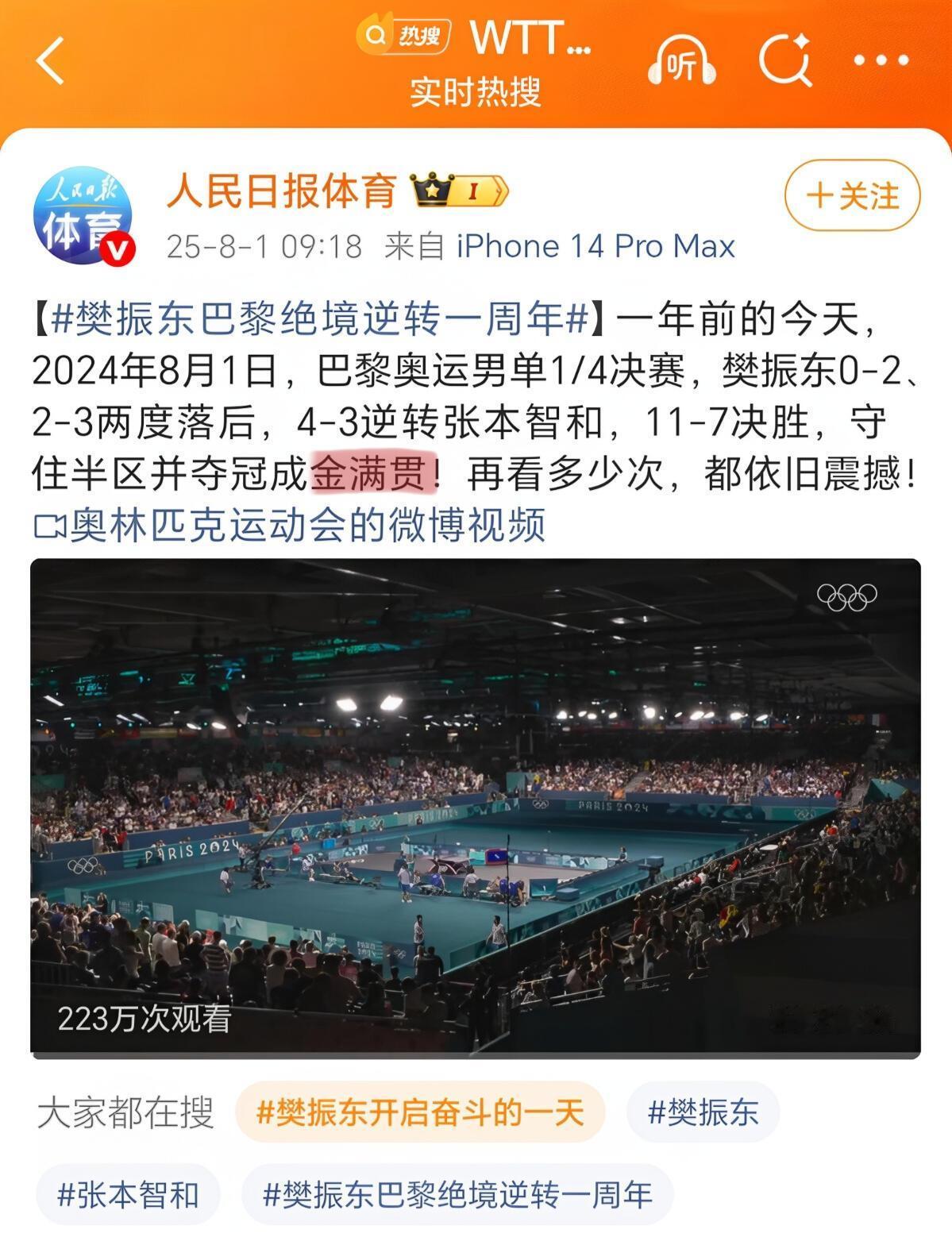 你们要的官方认证，樊振东这不就是闪亮的恒星！
无可置疑，这是金满贯，超级全满贯的