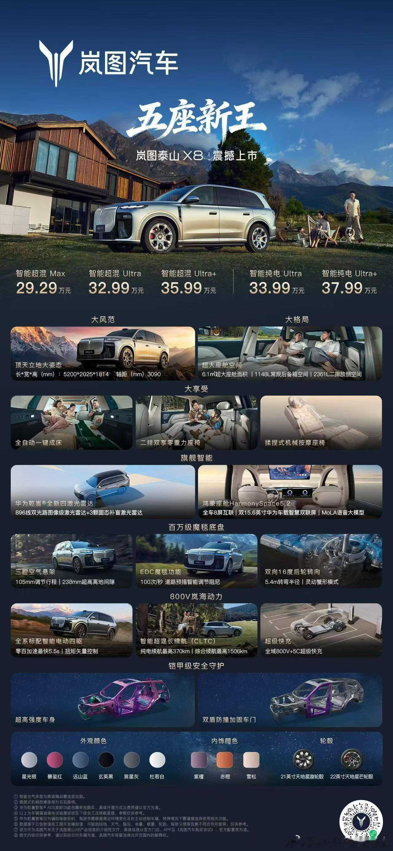 岚图泰山X8五座新王岚图泰山 5月22日，岚图港股上市后首款战略车型——岚图泰山