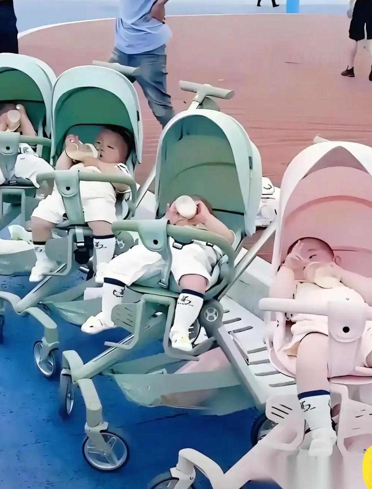上海一女子产检查出四胞胎，全家喜出望外，老公守在产房外默念三女一男，结果迎来四个