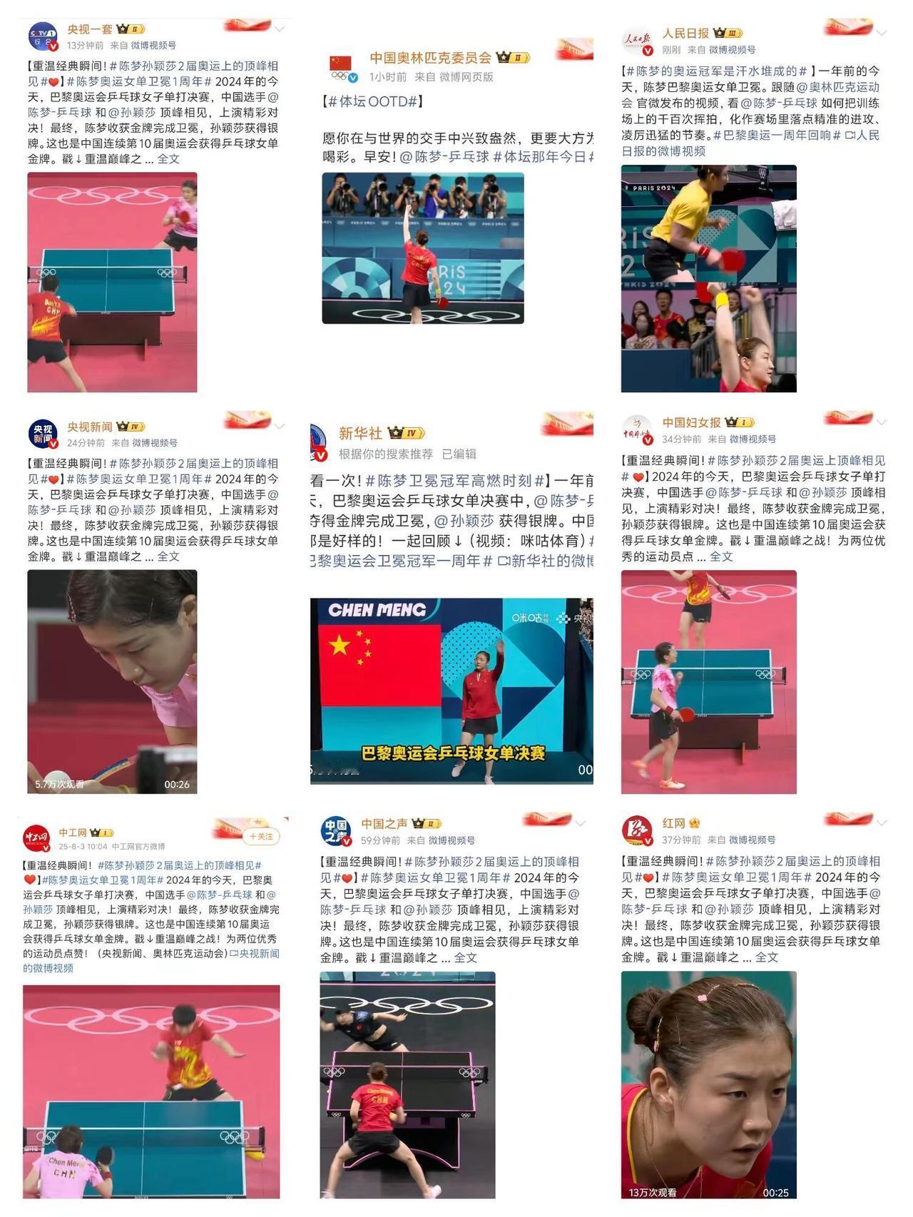 陈梦卫冕冠军，女单冠军实至名归，各大媒体祝福一周年快乐！
梦姐妥妥的大女主，超级