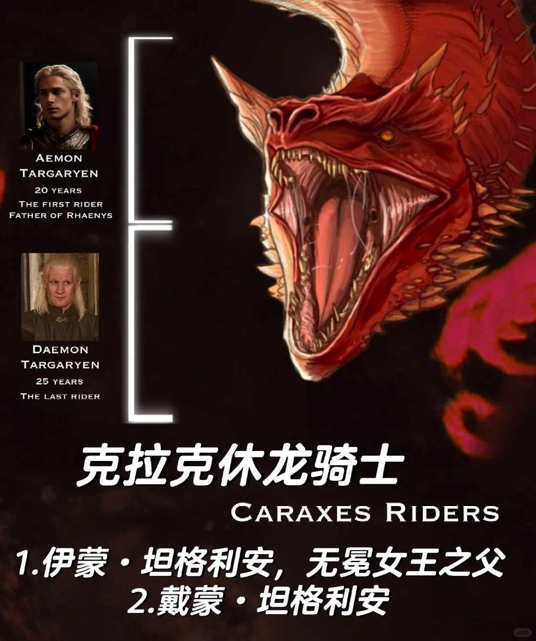 血龙狂舞中巨龙的历任龙骑士