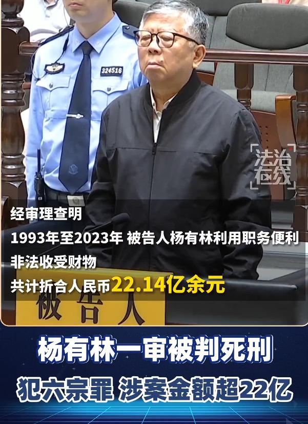 杨有林贪超22亿被判死刑，这种巨贪被判死刑，完全是咎由自取罪有应得，从1993年