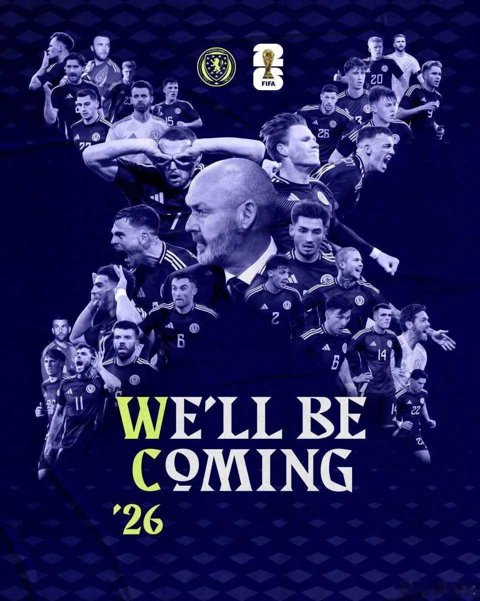 世界杯48强已定39席：欧洲区直通12队全出炉！苏格兰末轮逆袭丹麦北京时间11月