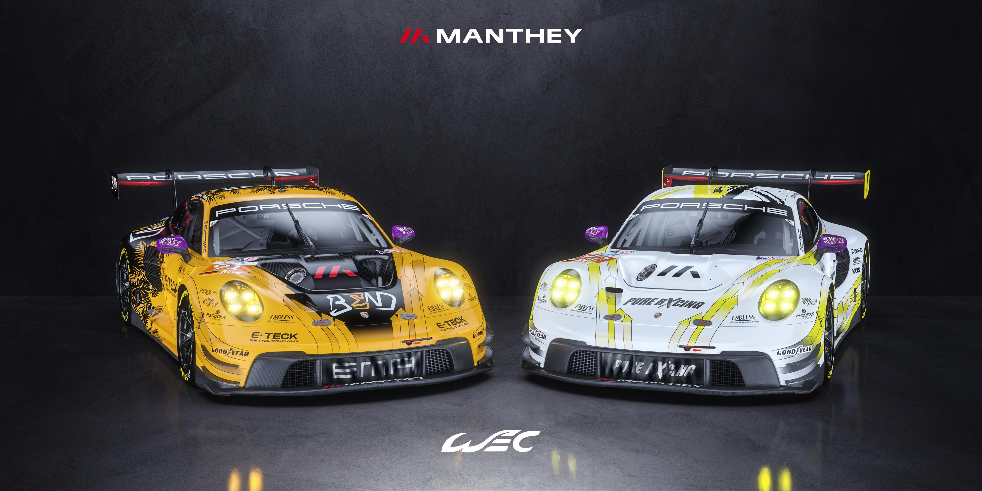 Manthey公布2024 #WEC#保时捷LMGT3双车涂装两台车分别与🇦?