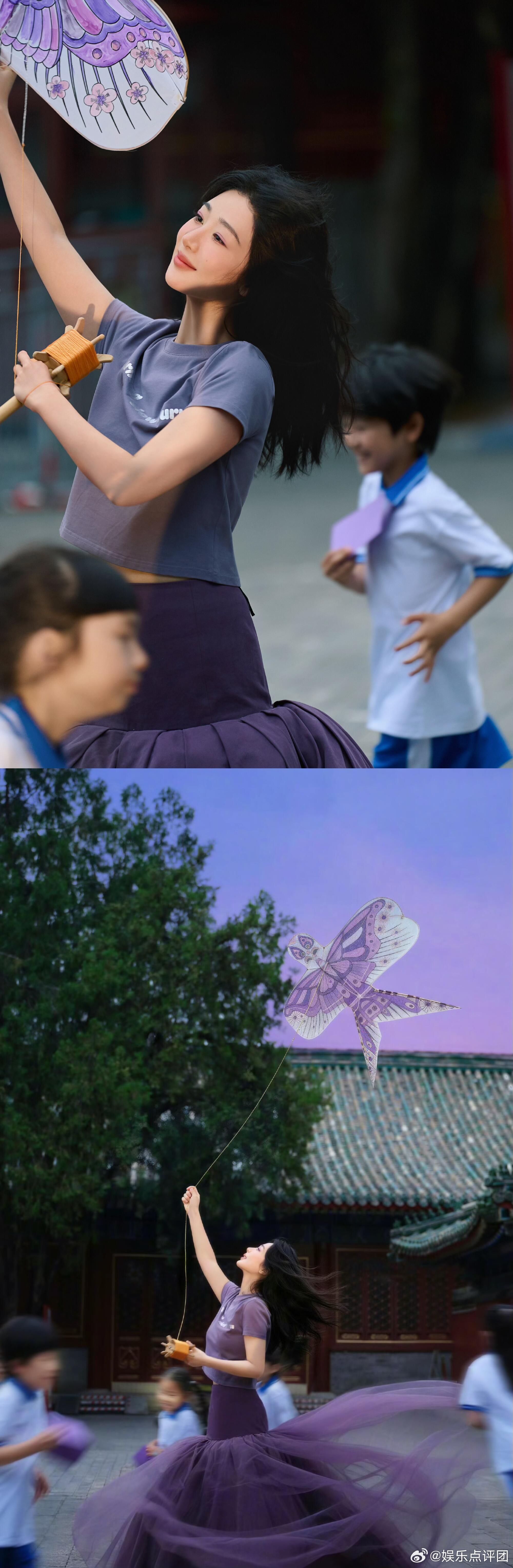 杨紫这张动图怎么有两个小时  杨紫这张动图太绝了，两小时都看不够！明媚又漂亮，白