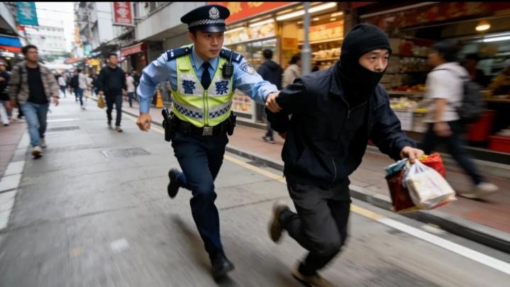 警察追小偷跑了2公里跑不动了，外卖小哥一把将他拉上车：上来，接着追!
 
今天刷