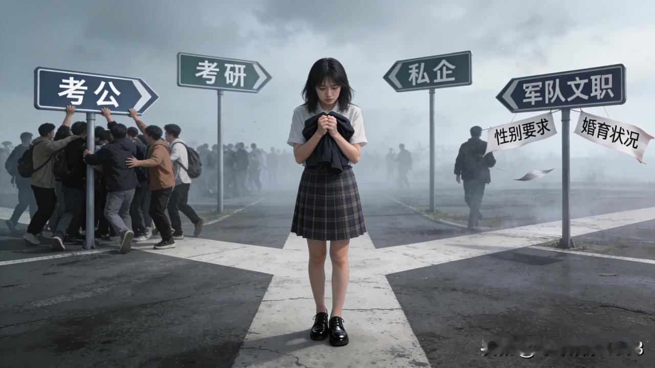 我家姑娘班里的高三同学，大学毕业这两年的就业路走得格外难。身边不少女生毕业后没进