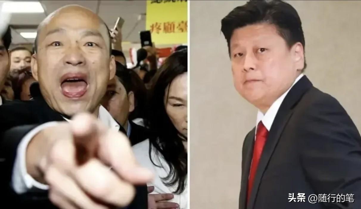 韩国瑜真正的诠释了什么是“窝里横”的特色。

关注韩国瑜的都知道，面对外国政客，