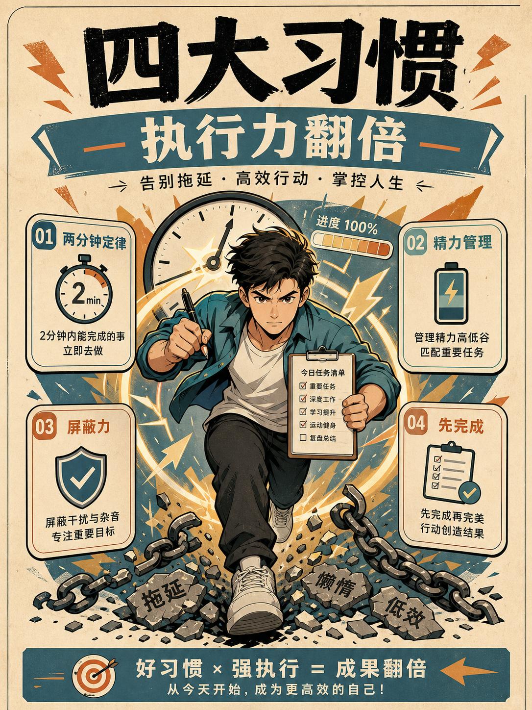 让你执行力翻倍的四大习惯。