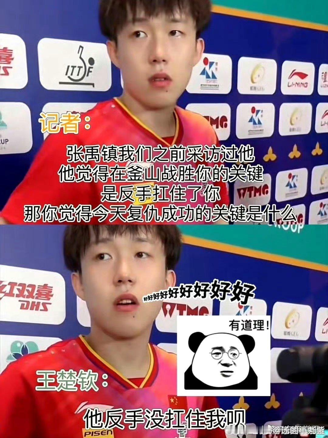 #王皓小儿子喜欢王楚钦# 耶！我也是找到跟冠军的儿子的共同喜好啦~！这么棒的王楚