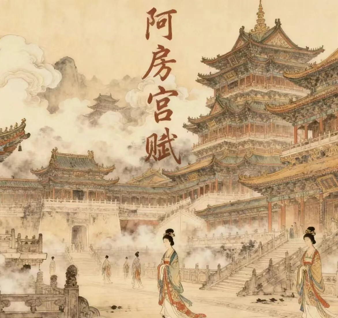 《阿房宫赋》

唐·杜牧

六王毕，四海一，蜀山兀，阿房出。覆压三百余里，隔离天