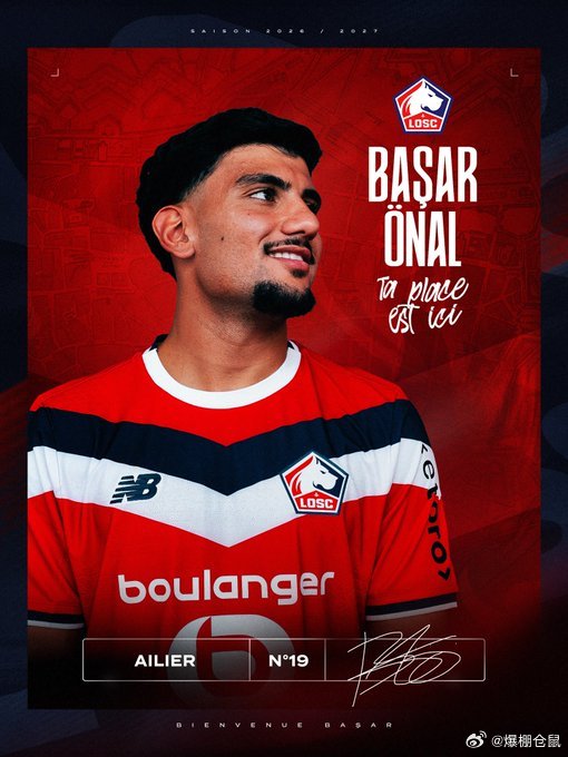【官方】里尔签下22岁的奈梅亨边锋厄纳尔（Başar Önal），转会费12.5