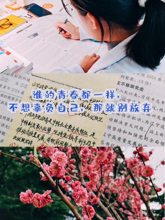 谁的青春都一样，不想辜负自己，那就别放弃
