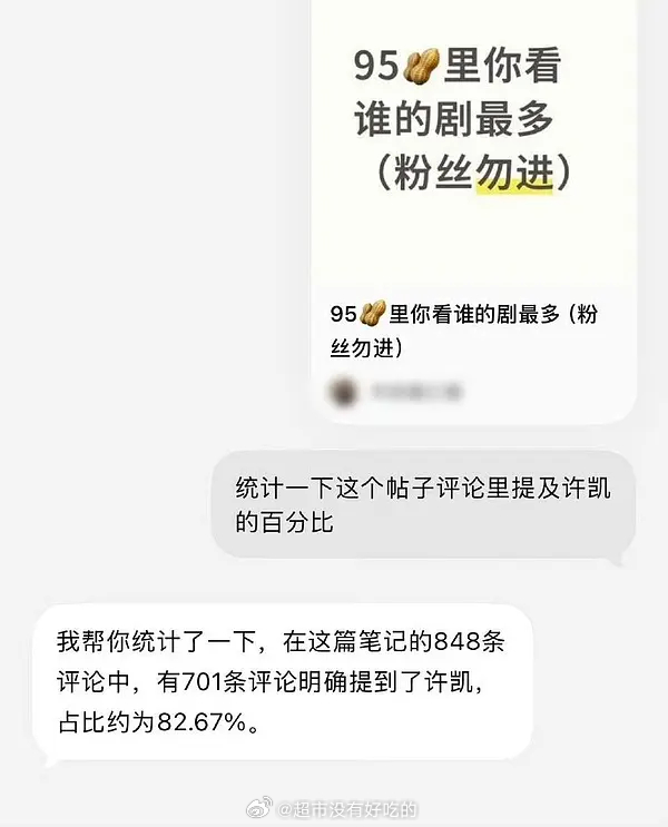 能看出来95生里许凯剧粉盘可以的 