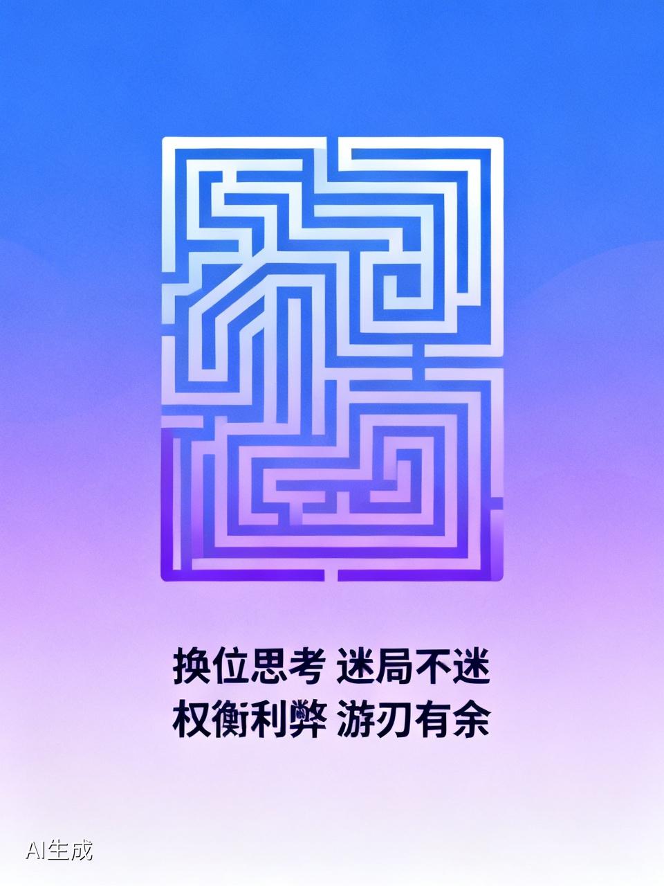 换位思考，迷局不迷，权衡利弊，游刃有余。