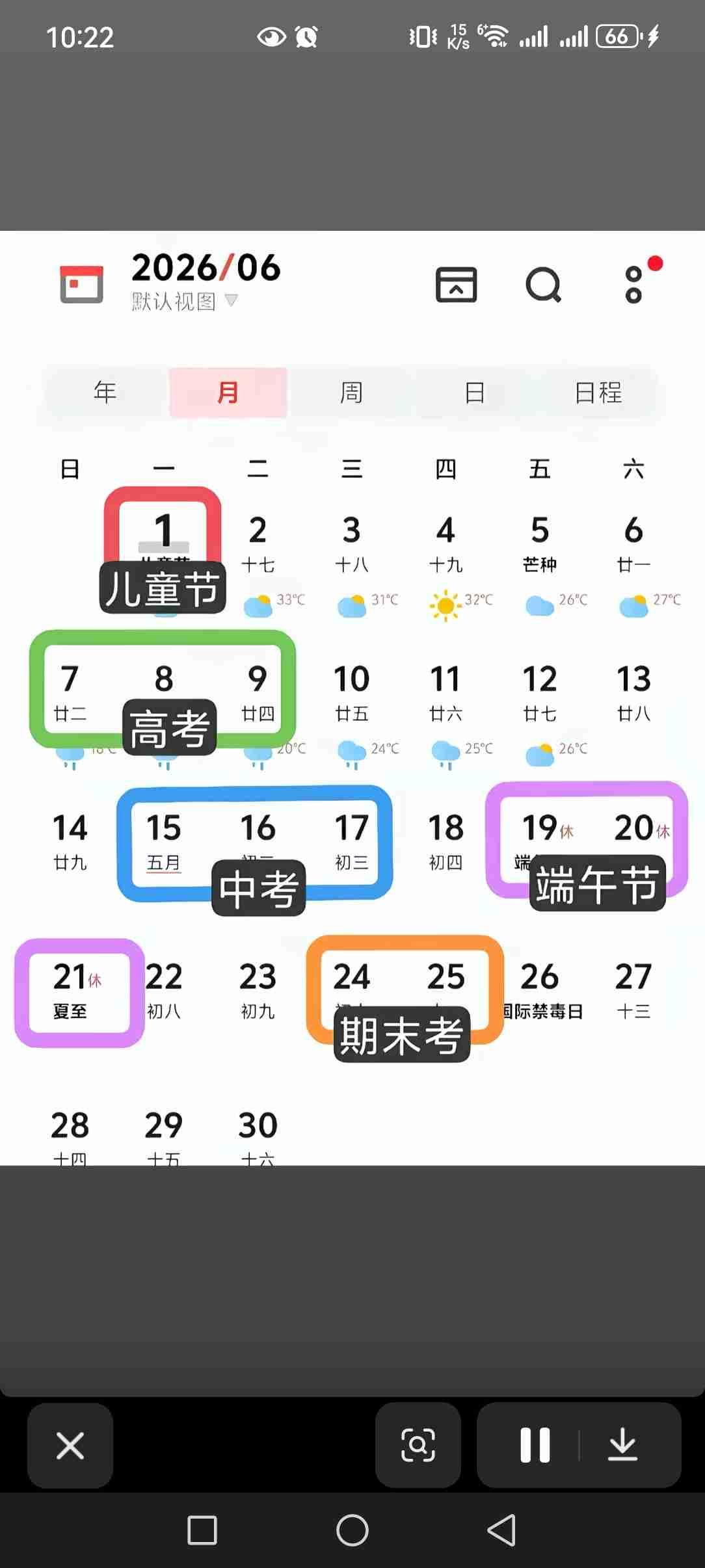 蝉鸣掀起盛夏，
六月迎来丰收。
高考、中考、期末考接踵而至，
愿每一位全力以赴的