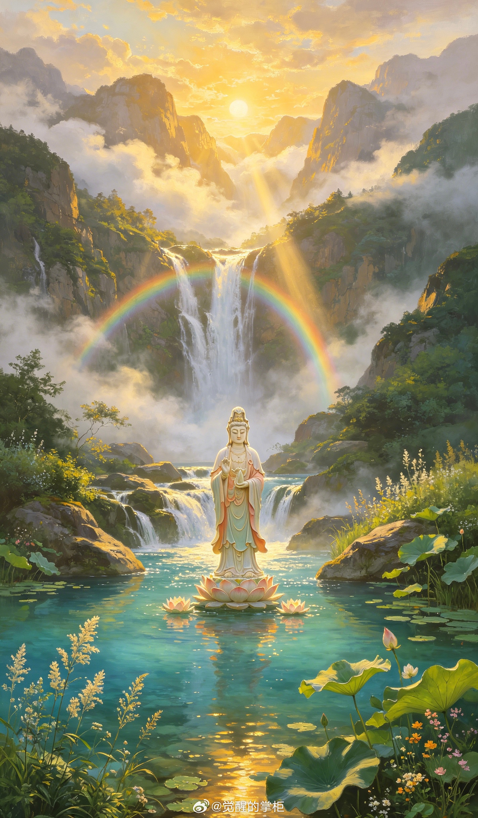 一个发给你的讯息：看到菩萨，别滑走。礼赞留言：诸事顺遂。有顶级能量的开始加持你，