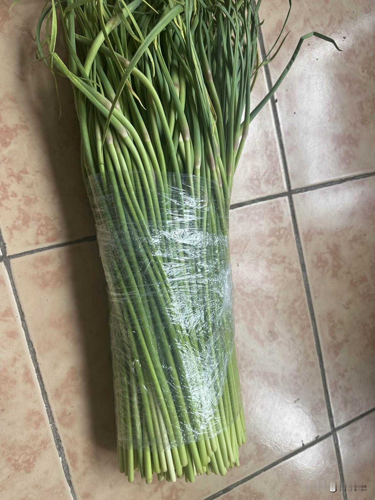 跟风买了河南的蒜苗，因为看了视频我在上海买八块一斤的蒜苗没法吃了[捂脸]

发货