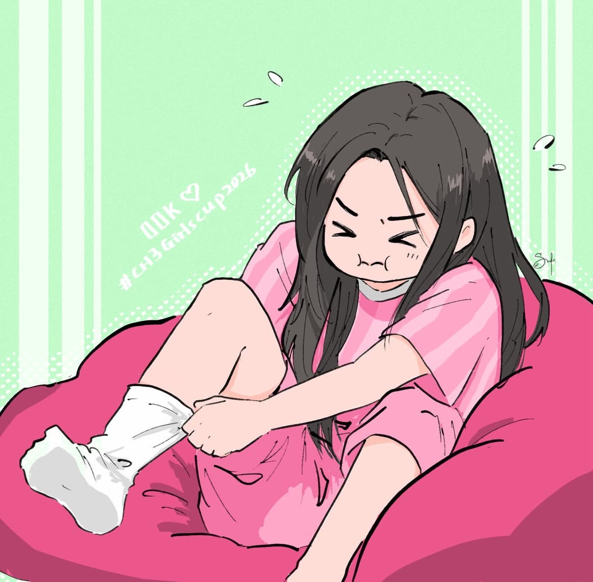 有被可爱到 