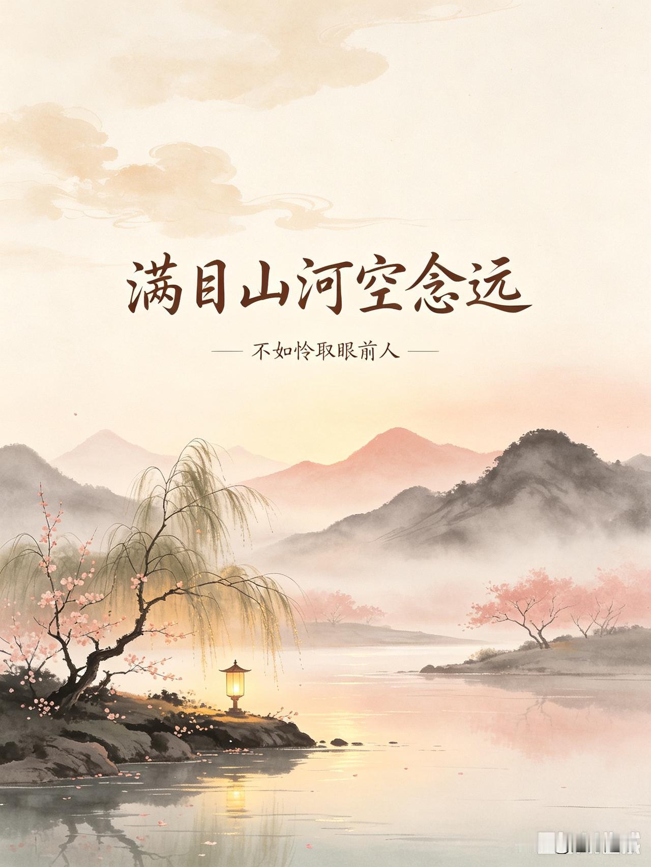 满目山河空念远，不如怜取眼前人｜人到中年才读懂的宋词

很喜欢晏殊这句宋词，寥寥