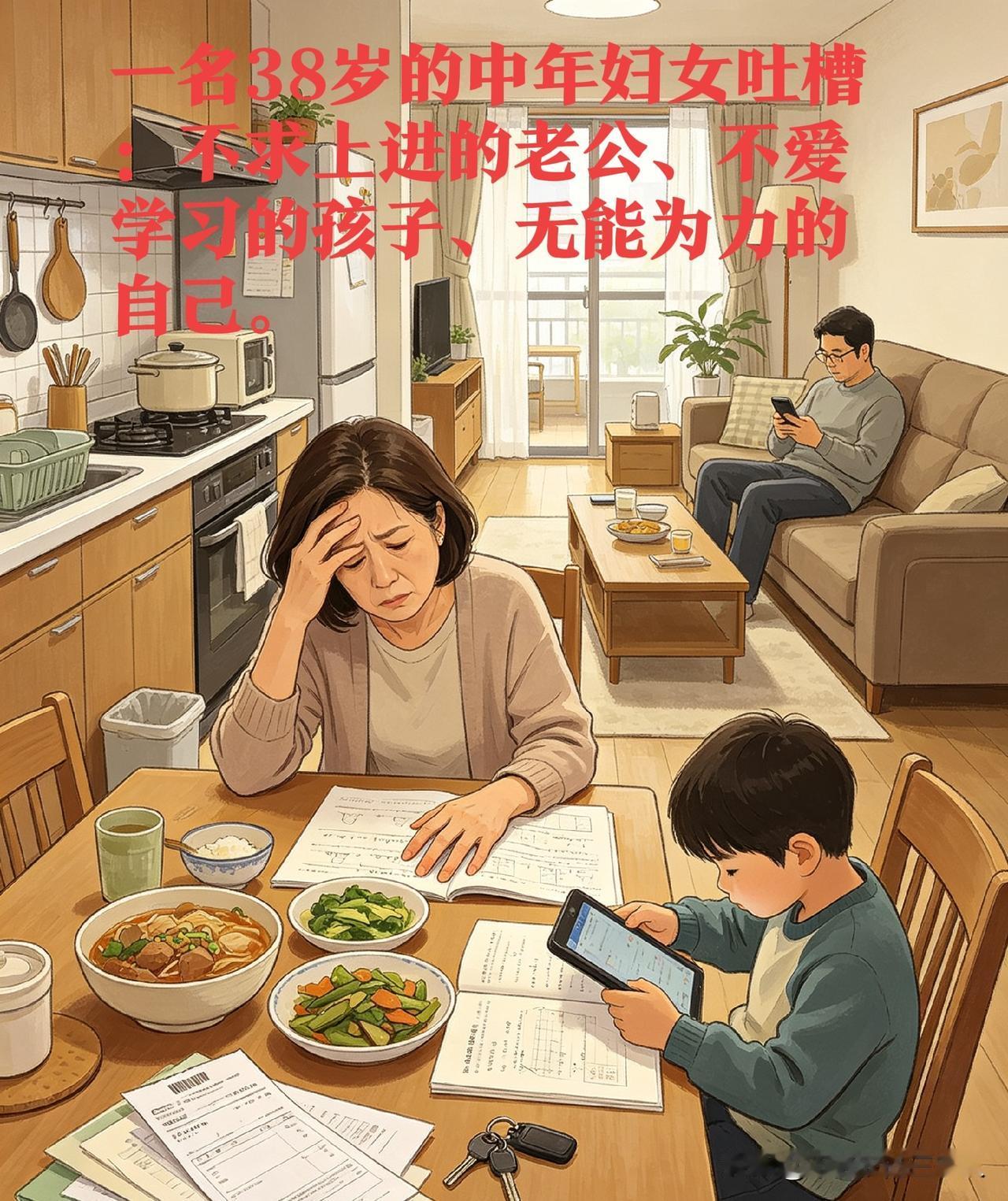 你嫌老公不上进，可你自己下班刷手机、怨天尤人时，咋不嫌自己？你怨孩子不学习，可你