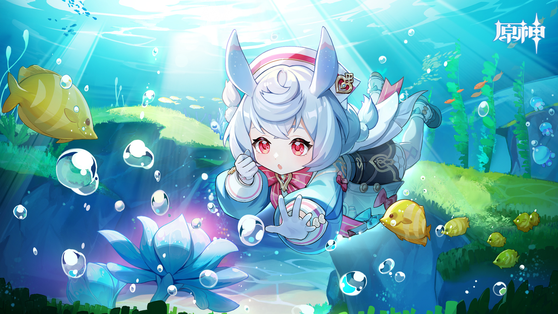 #原神[超话]# 希格雯心意涂鸦活动，那维莱特这个表情有被笑到[偷乐]完成小任务