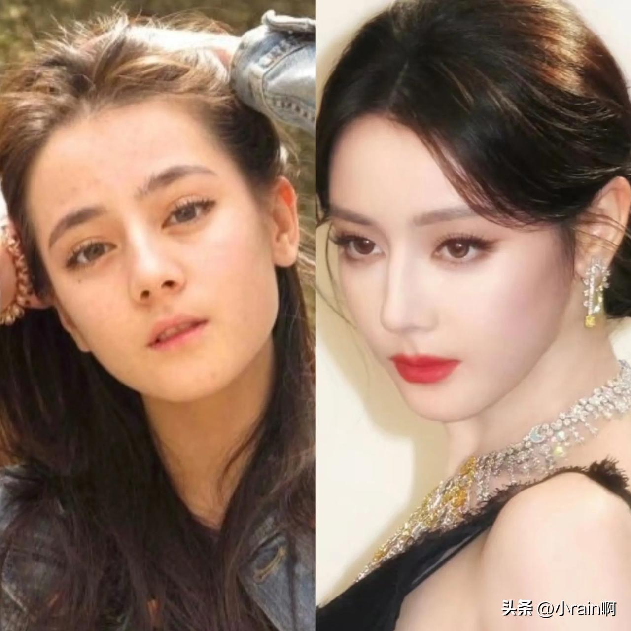 迪丽热巴到底整没整，这个照片可以很直观看出来。迪丽热巴因为其精致的五官和红毯表现