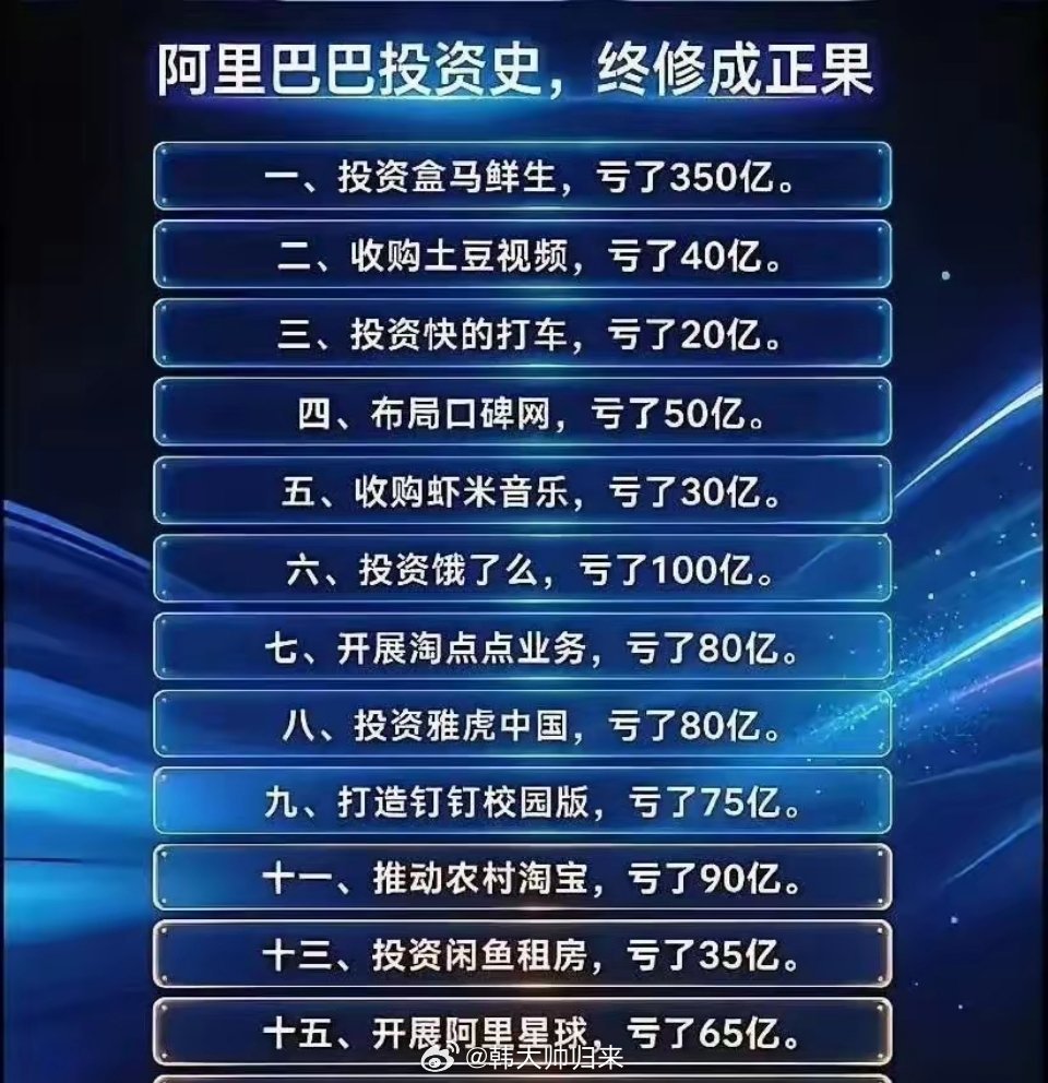 说出来你可能不信，阿里这些年投出去的钱，够建好几座迪士尼了，但最后却靠一笔“意外