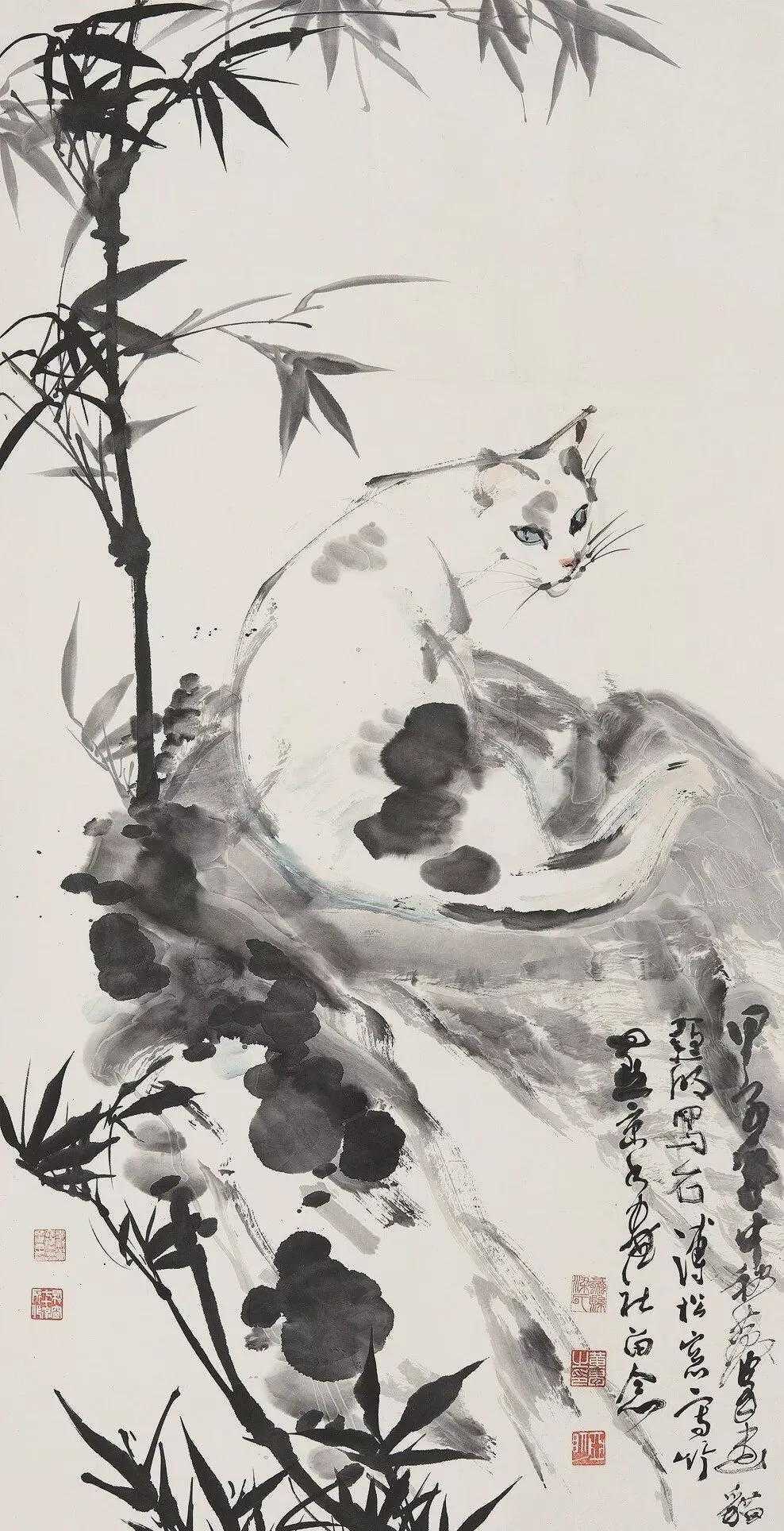 黄胄以画驴名世，他一生所画动物题材极广，驴、马、牛、骆驼、狗、鸡、猫，无所不涉。
