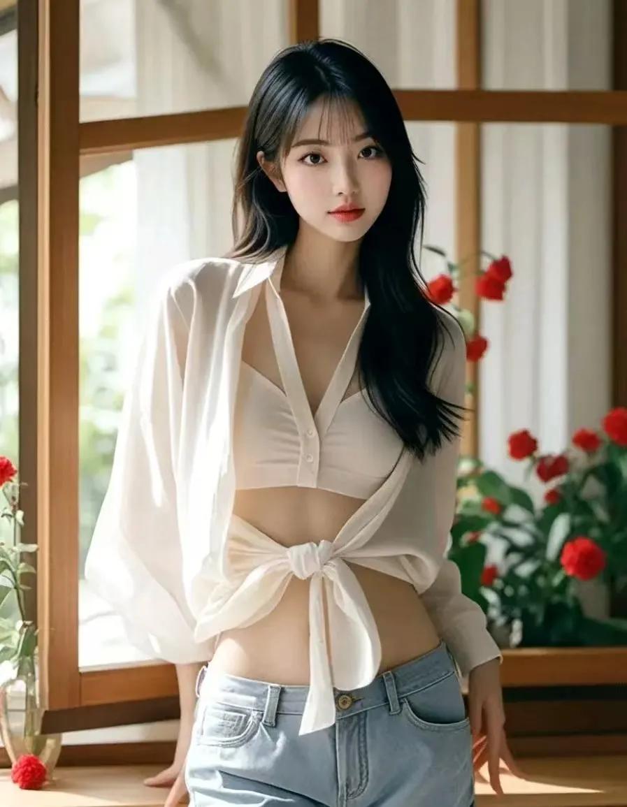 她是那个令众生倾倒的佳人，如玉的容颜，倾城之貌。她名叫如玉，一个如同她美貌般清澈