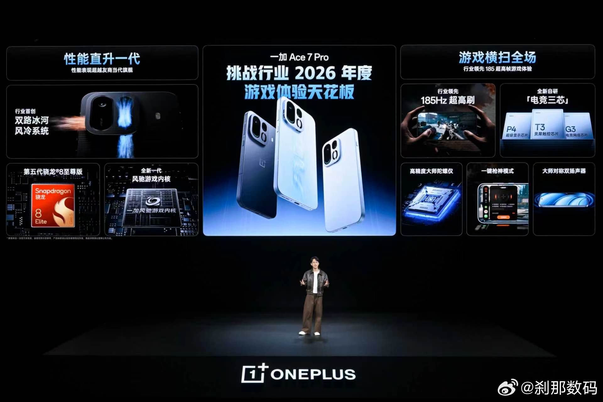 一加 Ace 7 Pro 用的是一加 16 同款自研电竞三芯：T3 触控芯片、G
