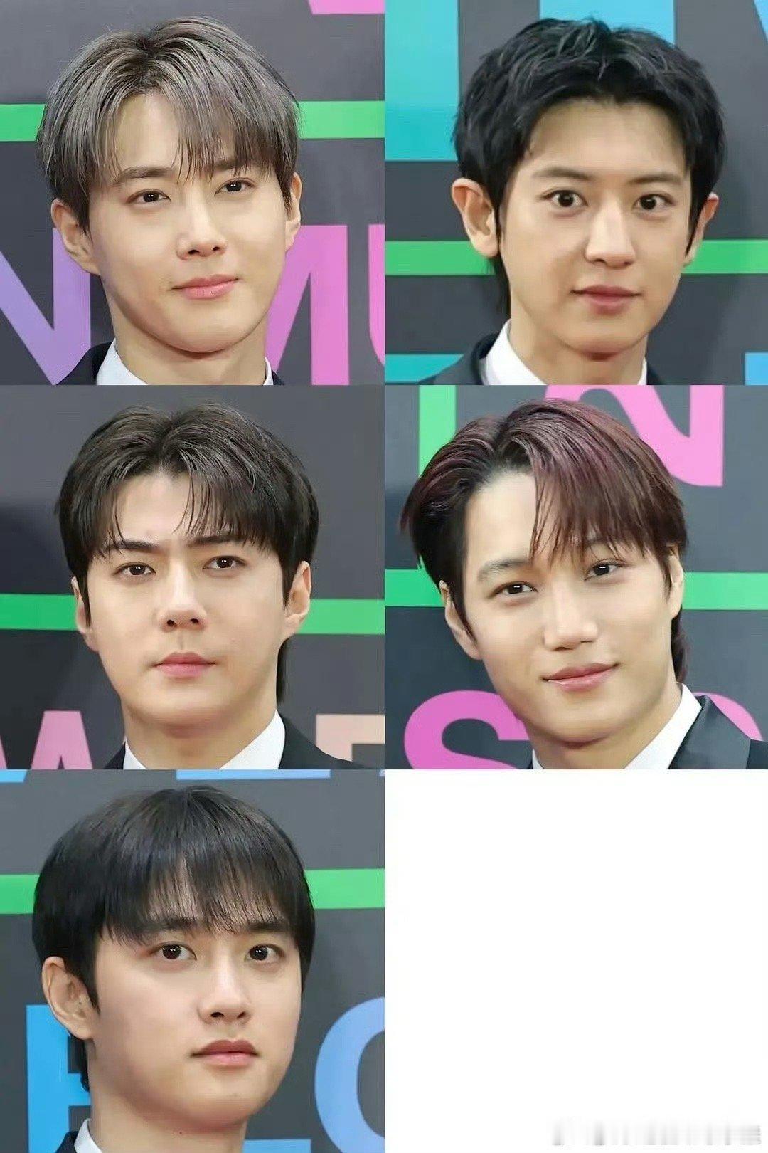 今日mma直播中的exo众人生图 谁赢了EXO法拉利老了还是法拉利吴世勋肿么了M